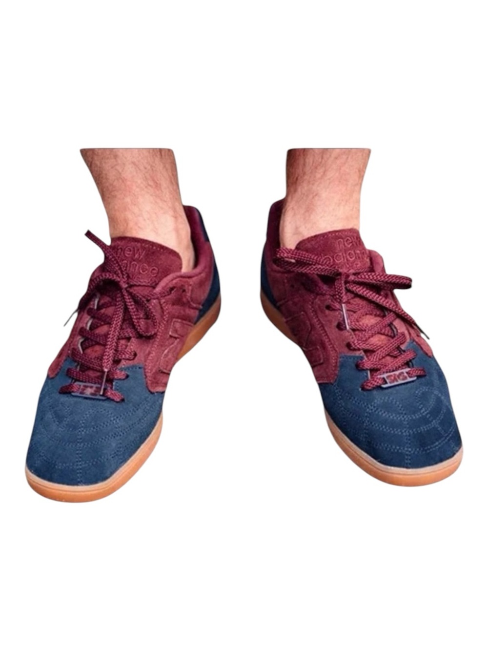 New Balance EPIC and TR BLUEBERRY Suede Sneakers Mens Size 11.5 D Maroon & Navy